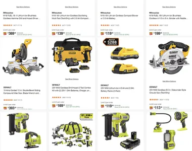 Home Depot Tool Deals of the Day with Milwaukee Dewalt and Ryobi Cordless Power Tools 9-4-2026